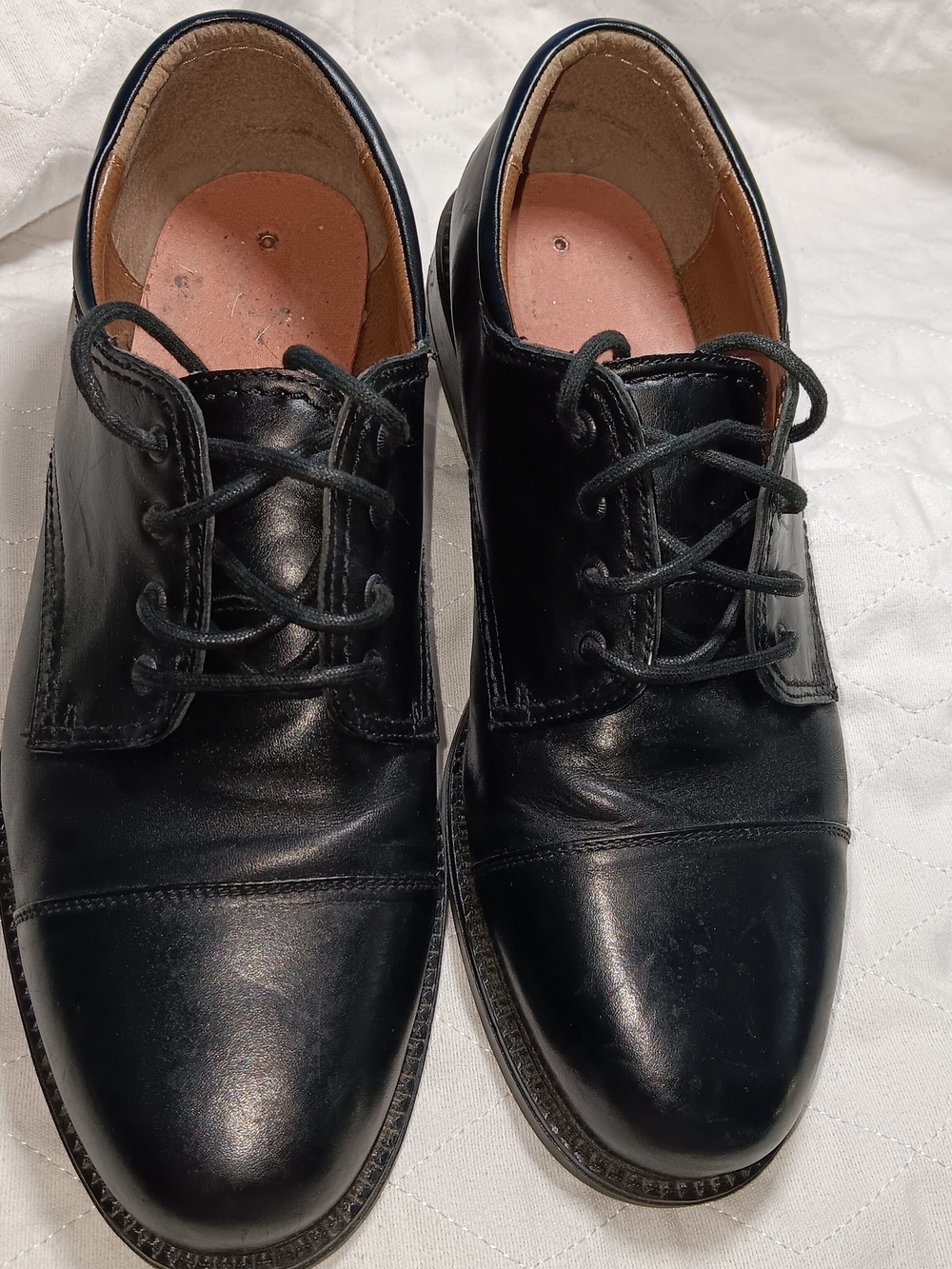 GH Bass Black Leather Oxford Shoes Webster 1802-001 Men's 11.5W EUC
